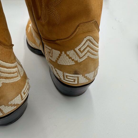 Rudel Camel Embroidered Pointed Men's Western Cowboy Boots Sz 29.5EE - Picture 5 of 14
